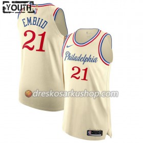 Dječji NBA Dres Philadelphia 76ers Joel Embiid 21 Nike 2019-20 City Edition Swingman